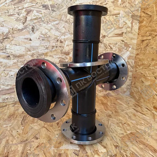Крестовина ПНД фланцевая 90 мм SDR17 Ру10