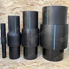Неразъемное соединение полиэтилен-сталь (нспс) 110/108*4 мм SDR 17 вода