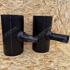 Тройник ПНД 400х110 мм SDR 17 с монолитным корпусом
